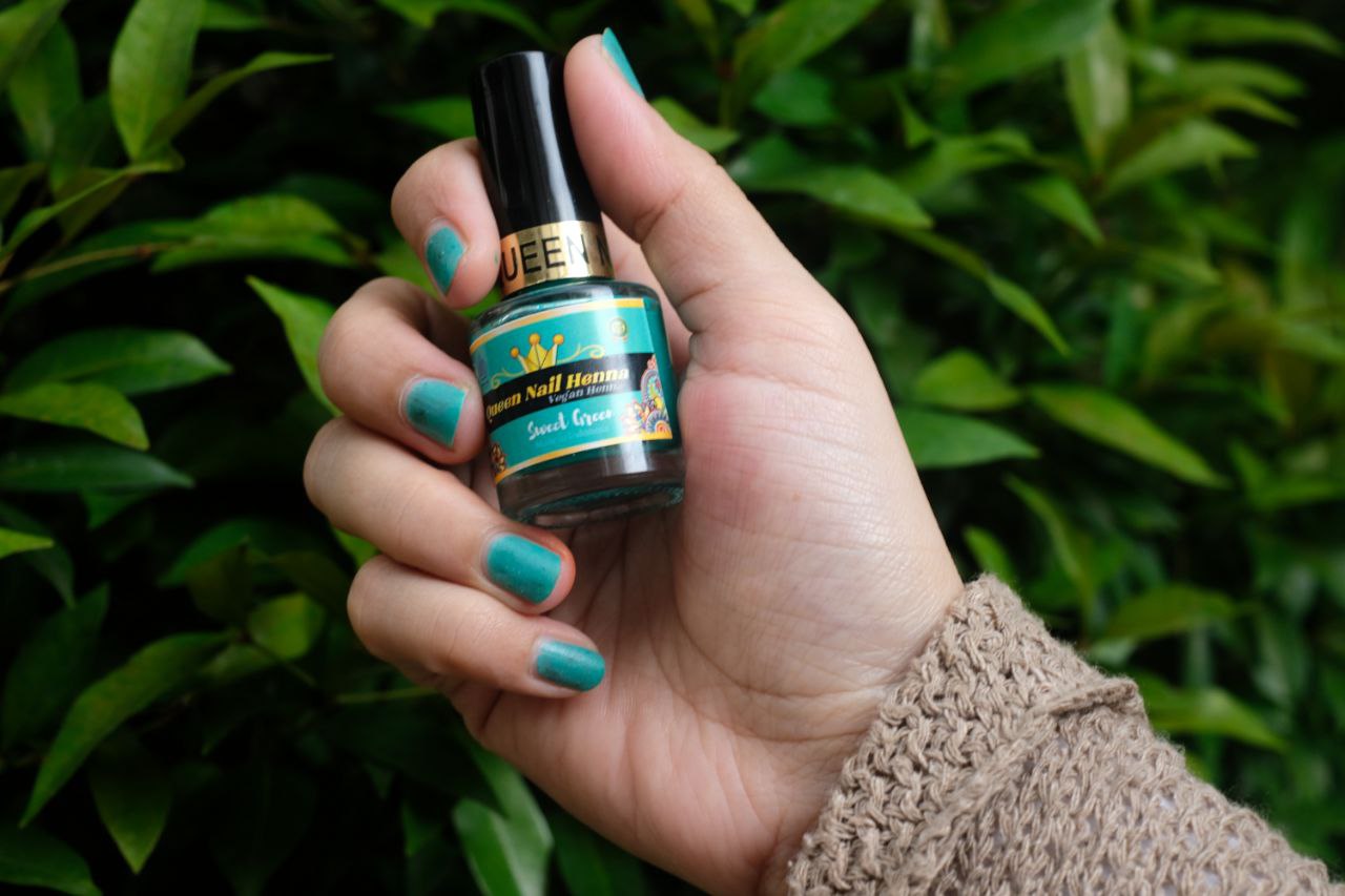 Sweet green Queen Nail Henna Nail polish halal