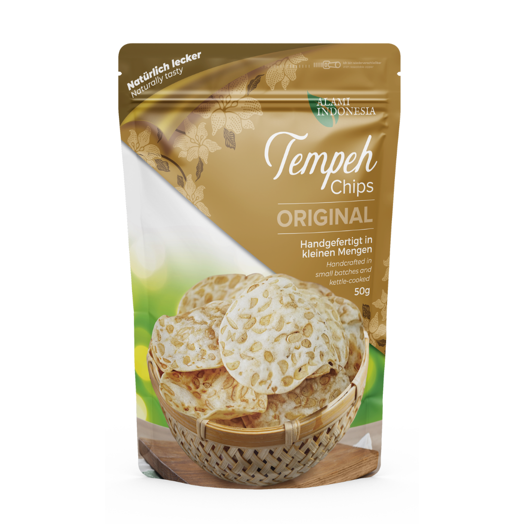 Alami Indonesia Tempeh Chips Original 50g Inaexport