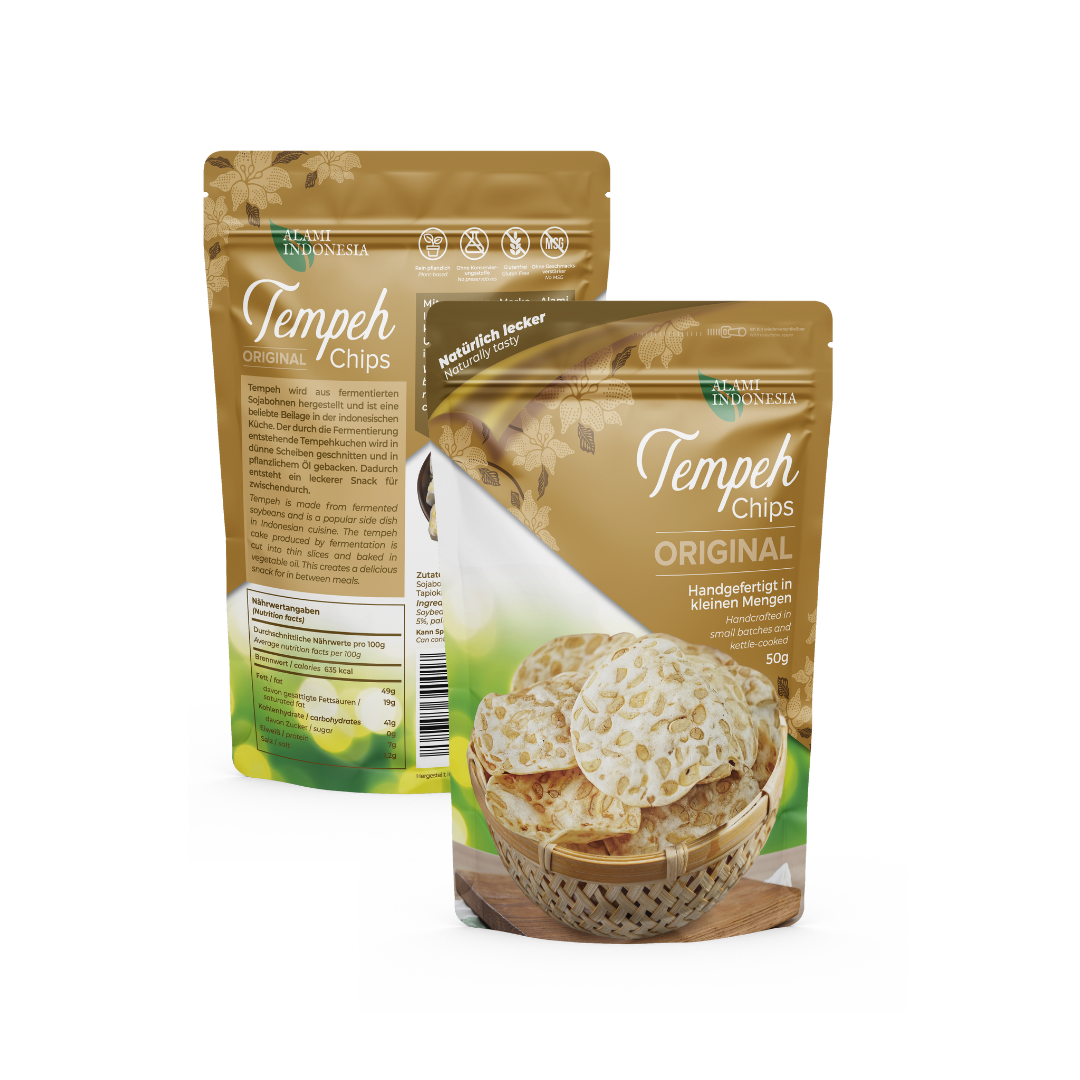 Alami Indonesia Tempeh Chips Original 50g Inaexport