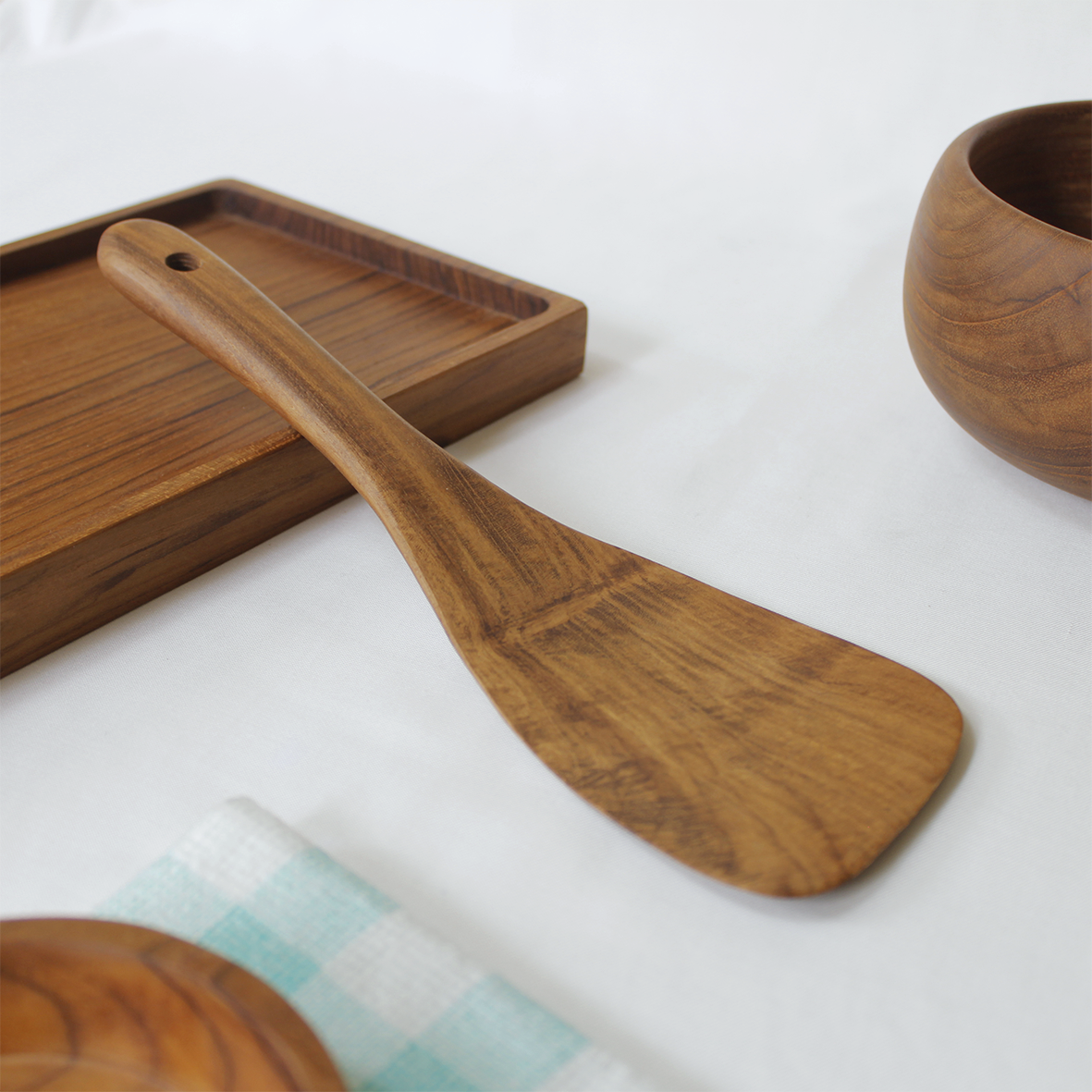 Spatula Kayu Jati RTST 1014 Radiant Living, Spatula, Teakwood