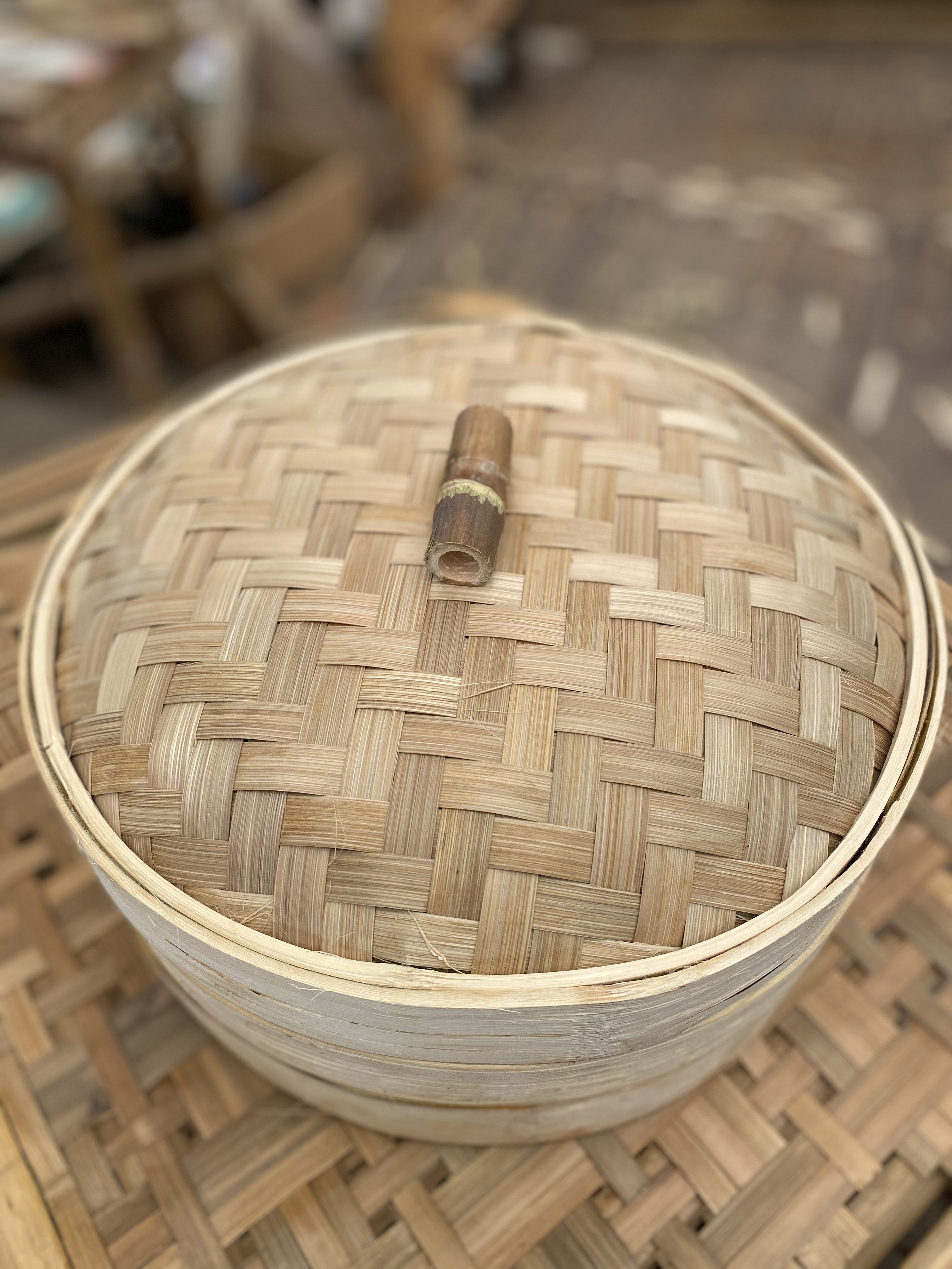 Bamboo rice bowl